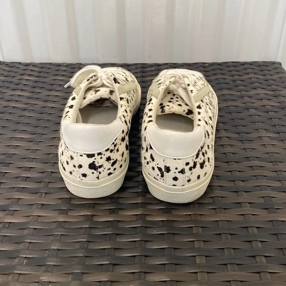 Madewell sidewalk splatter paint calf hair sneakers women’s size 8
